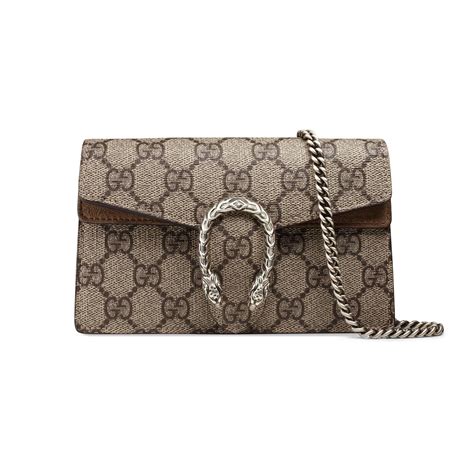 gucci beige super mini gg supreme dionysus bag